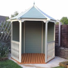 Shire Summerhouse Arbour - painted white