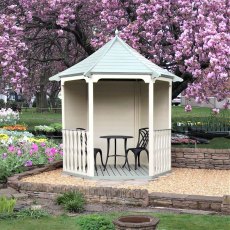 Shire Summerhouse Arbour - painted white