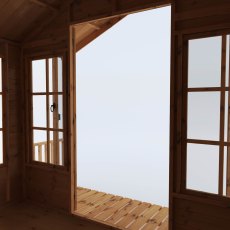 8x8 Mercia Premium Traditional T&G Summerhouse With Veranda - internal view