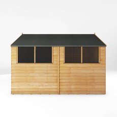 10x8 Mercia Overlap Shed - isolated side view
