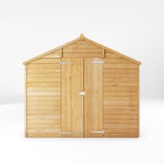 10x8 Mercia Overlap Shed - isolated front view