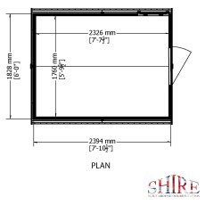8x6 shire shiplap shed plan