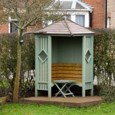 Shire Heritage Corner Arbour - painted green