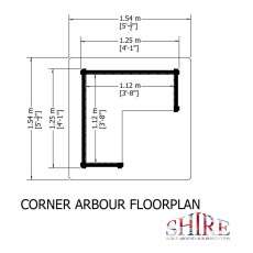 Shire Heritage Corner Arbour - base plan