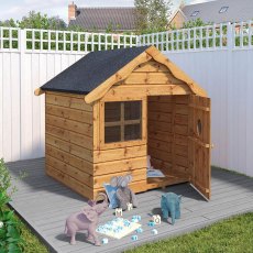 Mercia Snug Wooden Playhouse for Young Children - insitu