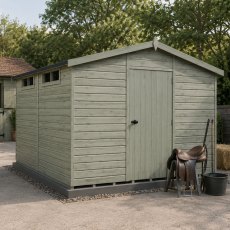 10 x 10 Shire Security Professional Tongue and Groove Shed - in situ