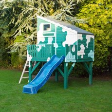 6x6 Shire Command Post Playhouse with optional blue slide