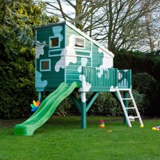 6x6 Shire Command Post Playhouse with optional green slide