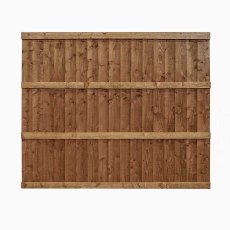5ft High Mercia Vertical Feather Edge Flat Top Fencing Packs - Pressure Treated