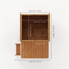 5x6 Mercia Snug Tower Playhouse - floor plan