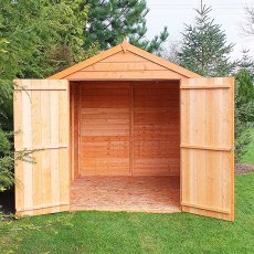 Shire 7 x 5 (2.04m x 1.61m) Shire Overlap Apex Garden Shed with Double Doors