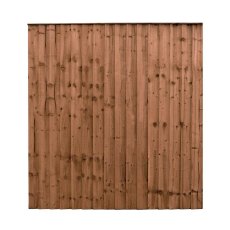 6ft High Mercia Vertical Feather Edge Flat Top Fencing Pack Pressure Treated - close up