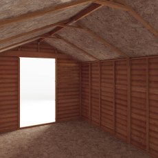 12x8 Mercia Overlap Shed - No Windows - isolated internal view