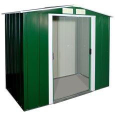 Sapphire 6 x 4 (1.92m x 1.12m) Sapphire Apex Metal Shed in Green