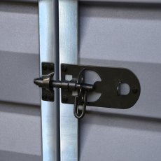6x10 Palram Skylight Plastic Apex Shed - Grey - door lock