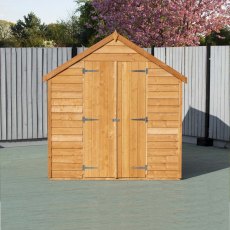 8 x 6 Shire Value Overlap Shed - Front on, doors closed
