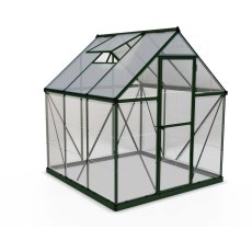 6 x 6 Palram Hybrid Greenhouse in Green - isolated view