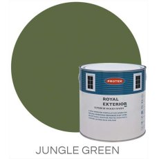 Protek Royal Exterior Paint 2.5 Litres - Jungle Green Colour Swatch with Pot