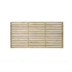 isolated front view of the 3ft High Forest Contemporary Slatted Fence Panel - Pressure Treated