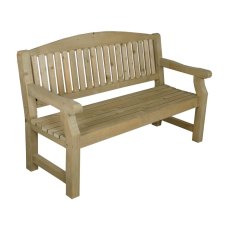 5ft Forest Harvington Bench - Pressure Treated - isolated and angled