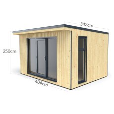 13x11 Forest Xtend 4.0 Insulated Garden Office - dimensions