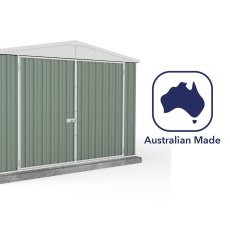 10x15 Mercia Absco Utility Metal Workshop in Pale Eucalyptus   - manufactured in Australia