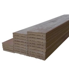 Forest Ecodek Composite Deck Kit in Brown - 2.4m x 2.4m - stacked
