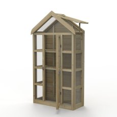 Forest Georgian Tall Wall Greenhouse with Auto Vent - rendered image
