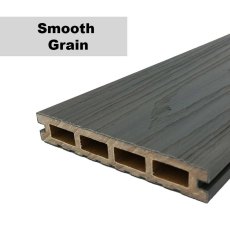 BSW Alchemy Habitat+ Composite Deck Boards in Rydal - 3.6mx3.6m -  close up of smooth grain