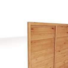 4ft High Mercia Superlap Fencing Panel Packs - Pressure Treated - isolated close up of capping