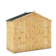 3x7 Mercia Tongue & Groove Bike Store - isolated with door closed