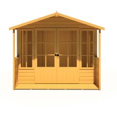 8x10 Shire Delmora Summerhouse With Verandah - Front view - doors closed