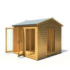 8x8 Shire Mayfield Summerhouse - Angle View - Doors Open