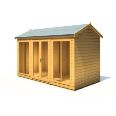 12x6 Shire Mayfield Summerhouse - Angle View - Doors closed