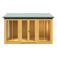 12x8 Shire Mayfield Summerhouse - Front View - Doors Closed