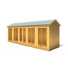 20x6 Shire Mayfield Summerhouse - Angle View - Doors closed