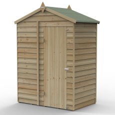5x3 Forest 4Life Overlap Windowless Shed - with doors closed