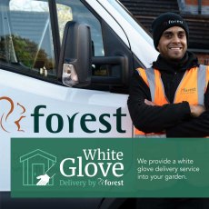 5x3 Forest 4Life Overlap Windowless Shed - white glove service