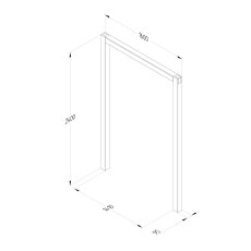 Forest Sleeper Arch Set Of 3 - dimensions