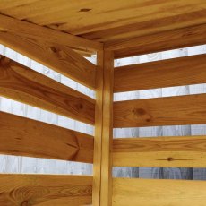 6x3 Mercia Double Log Store - Pressure Treated -  internal close up view