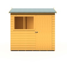 7x5 Shire Lewis Premium Reverse Apex Shed Door in Right Hand Side - isolated front view, doors closed