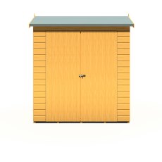 4x6 Shire Lewis Professional Reverse Apex Shed - isolated front view, doors closed