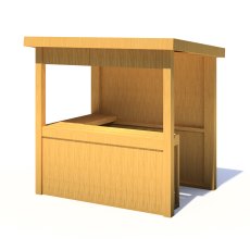 5x3 Shire Little Shopper Playhouse - isolated angle view