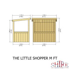 5x3 Shire Little Shopper Playhouse - dimensions