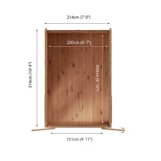 2.00mx3.00m Mercia Self Build Insulated Garden Room - floor plan