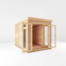 2.00mx3.00m Mercia Self Build Insulated Garden Room - isolated with doors open