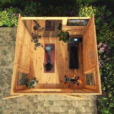 3.00m x 3.00m Mercia Self Build Insulated Garden Room - in situ, top view