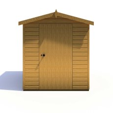 8x6 Shire Atlas Professional Apex Shed - front view with door closed