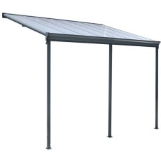 10 x 16 Kingston Lean To Carport Patio Cover - isolated side angle view