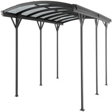 10 x 16 Kingston Aluminium Curved Carport - isolated front view